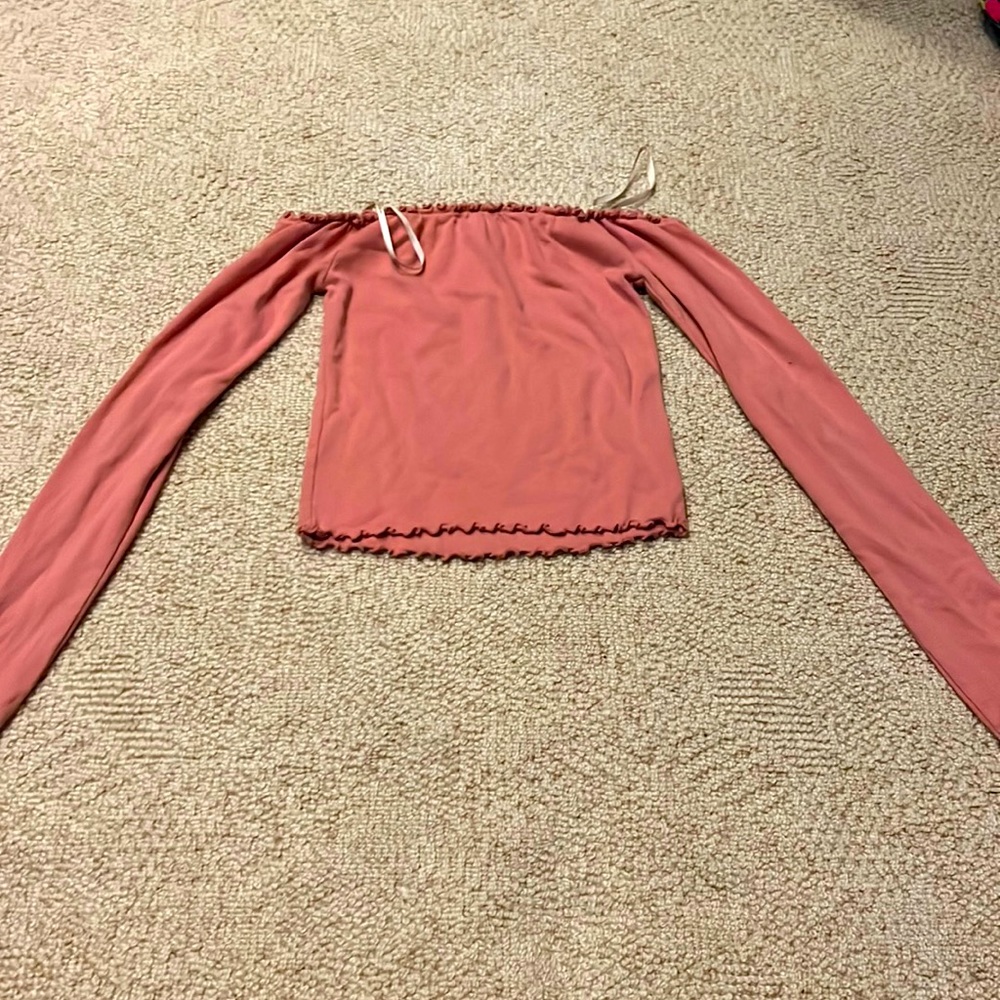 Off the Shoulder Pink top